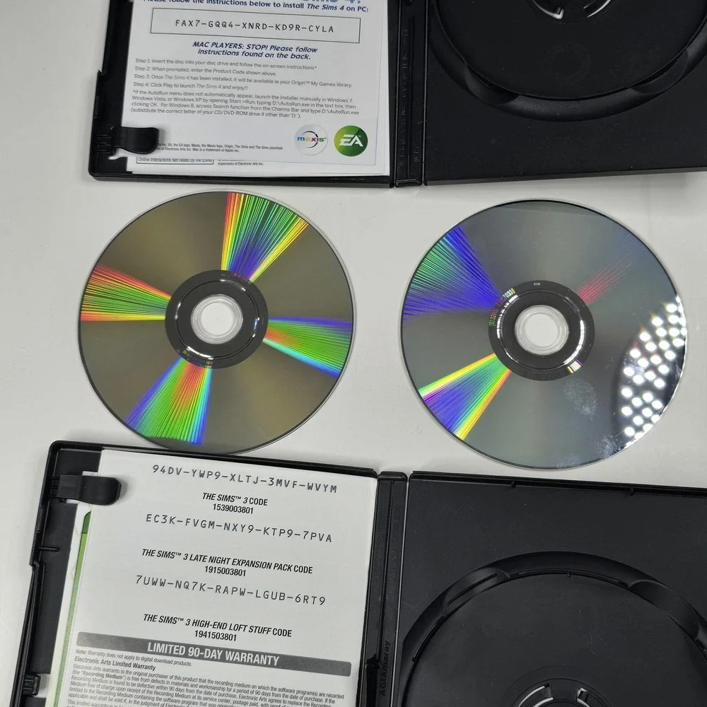 The Sims 4 PC Mac DVD Game & The Sims‎ 3 Starter Pack PC Mac 3 Game Bundle Set